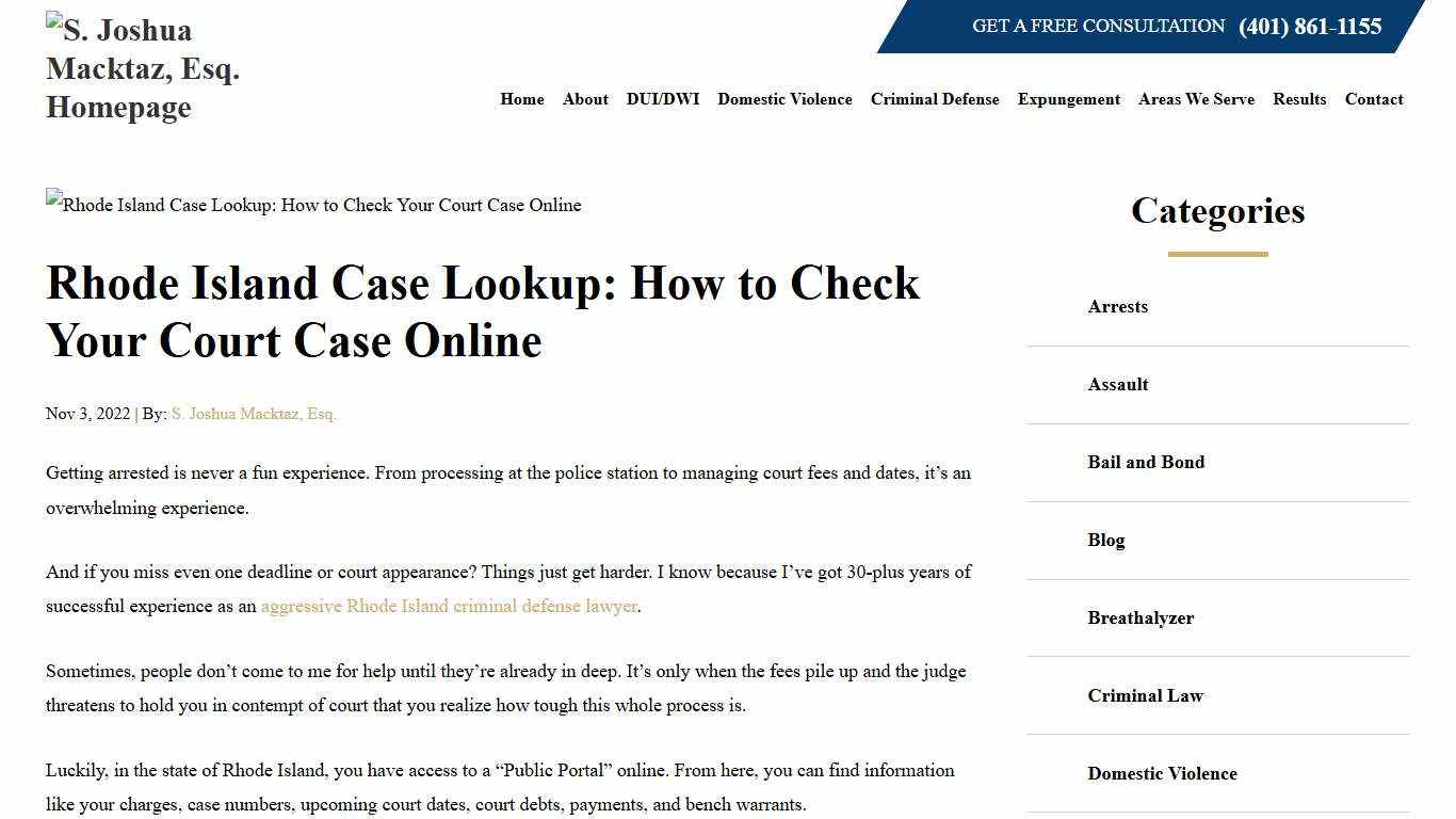 Rhode Island Case Lookup: How to Check Your Court Case Online
